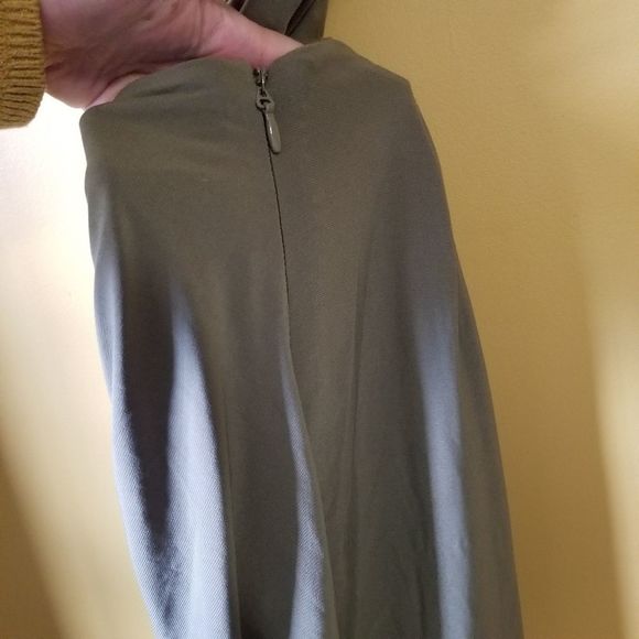 NWT House of CB London Green Wrap Dress Size Small Laureline Khaki - Picture 6 of 11